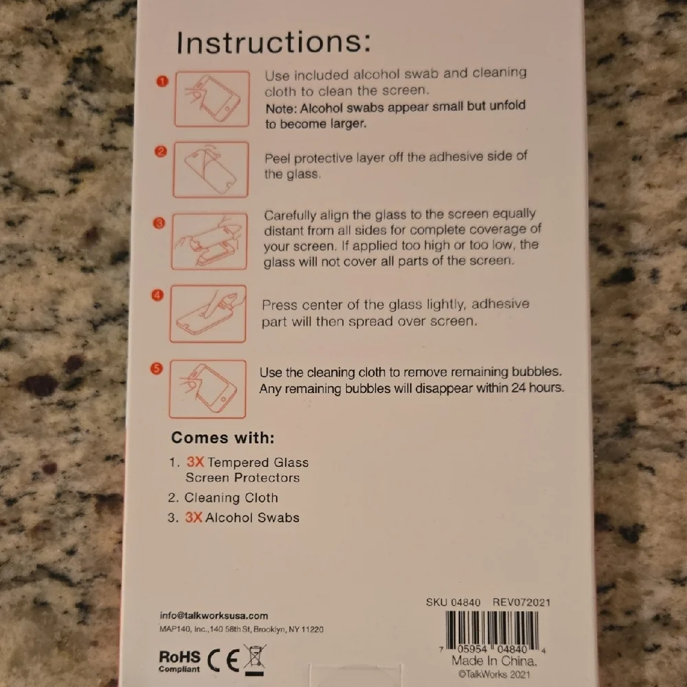 Tempered Glass Screen Protector 3 Pack for iPhone 11/XR - Red